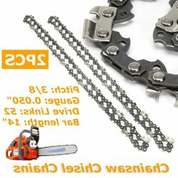 2X 14 '' maillons tron&ccedil;onneuse cha&icirc;ne scie 52 maillons ent