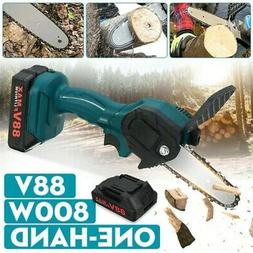 88V 800W sans Fil &Eacute;lectrique Cha&icirc;ne Scie Bois Tailleur Min