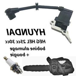 Bobine allumage + bougie TRONCONNEUSE HEG HEL HYUNDAI 25 30 