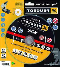 Peugeot Disque de d&eacute;coupe pour m&eacute;taux 180 mm pour ENERGYCu