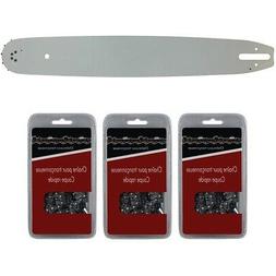 Guide 40 cm  + lot de 3 cha&icirc;nes 60 maillons - Compatible tr