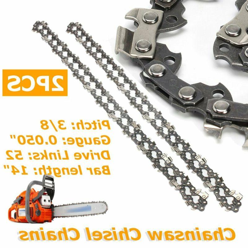 2x 14 maillons tronconneuse chaine scie 52