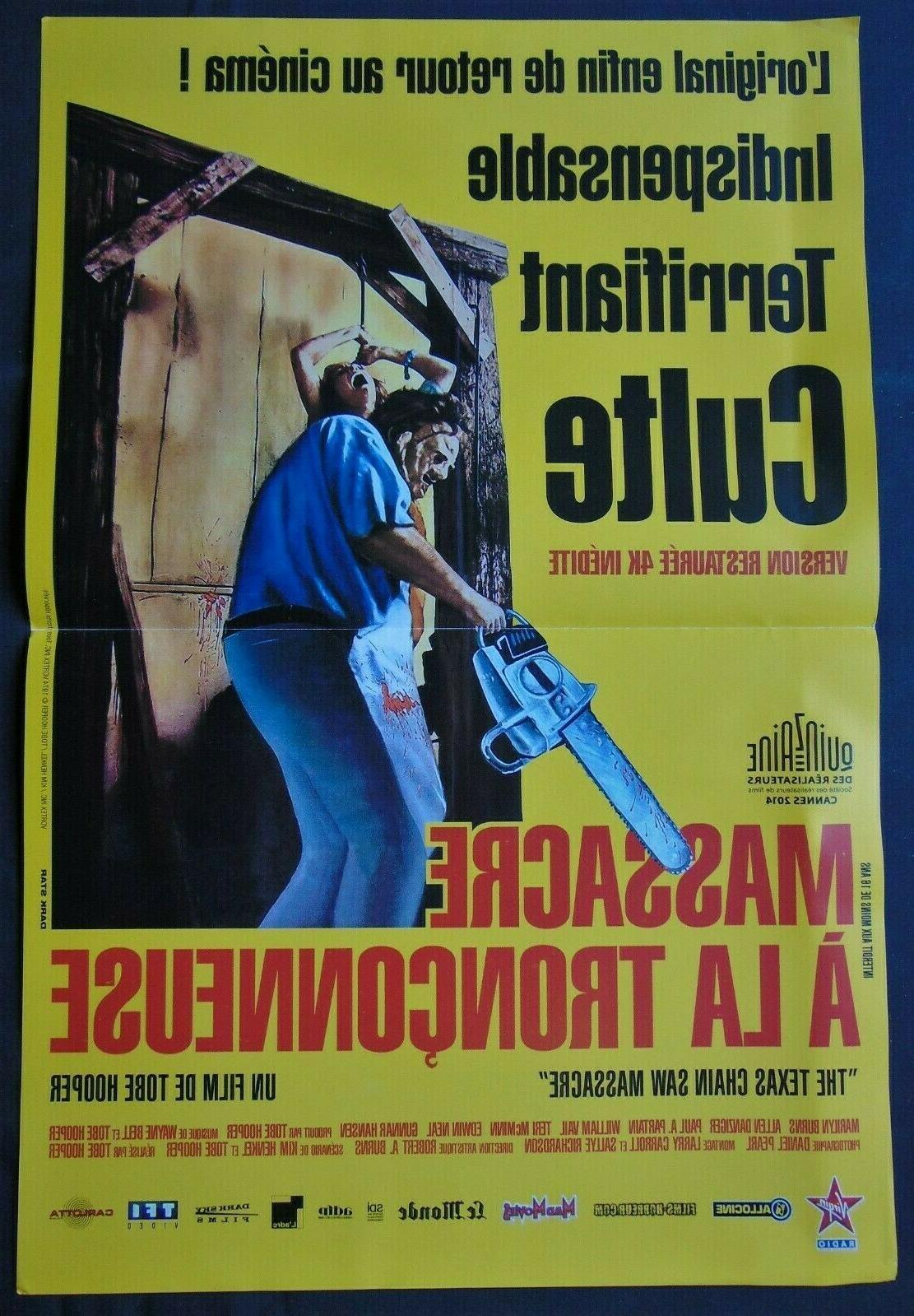 massacre a la tronconneuse affiche originale 40x60cm