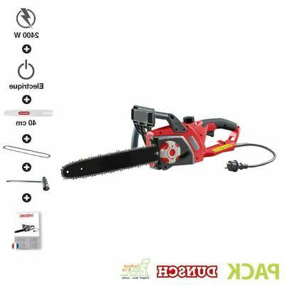 tronconneuse electrique 2400w guide oregon 40cm tension