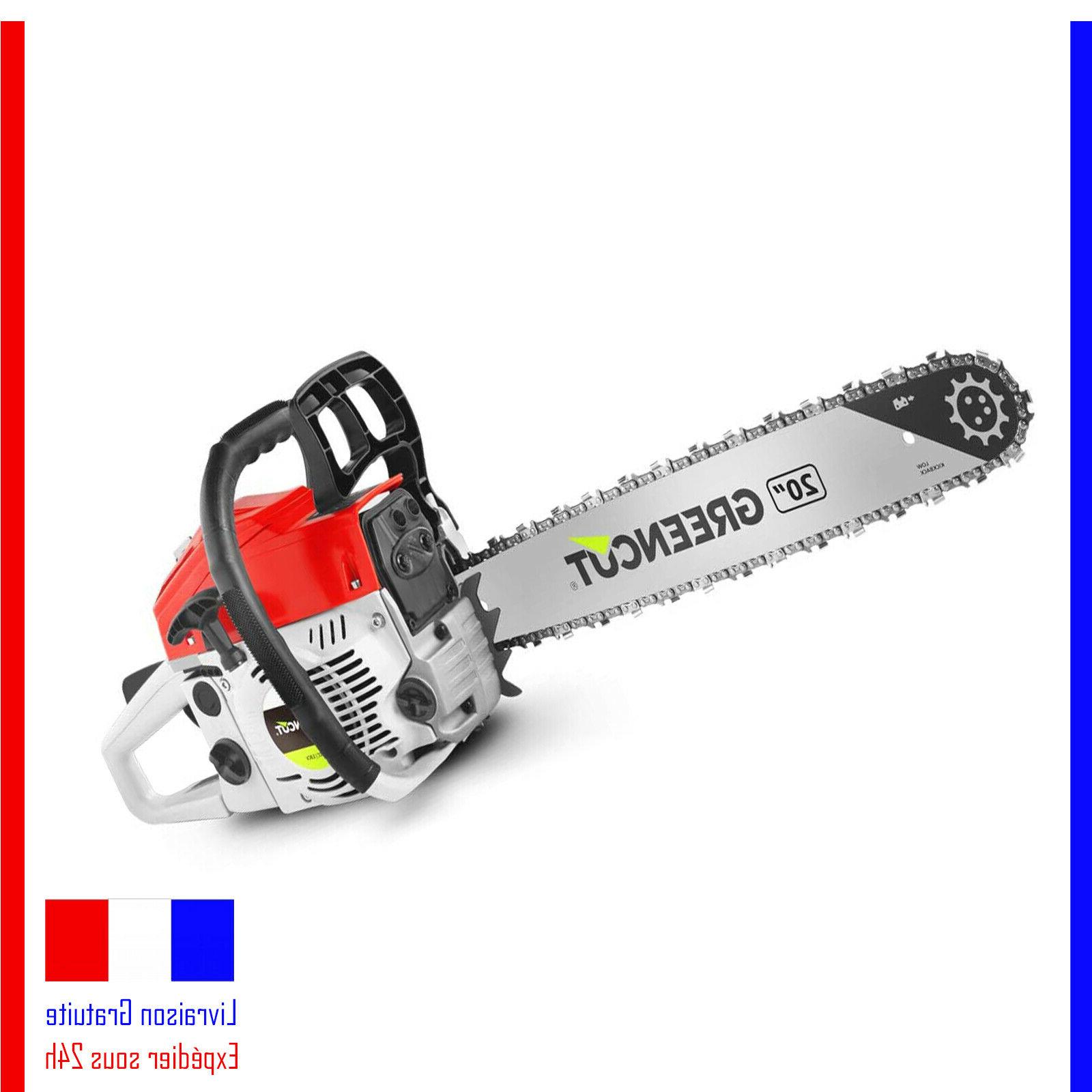 tronconneuse thermique 3 8cv legere puissante guide
