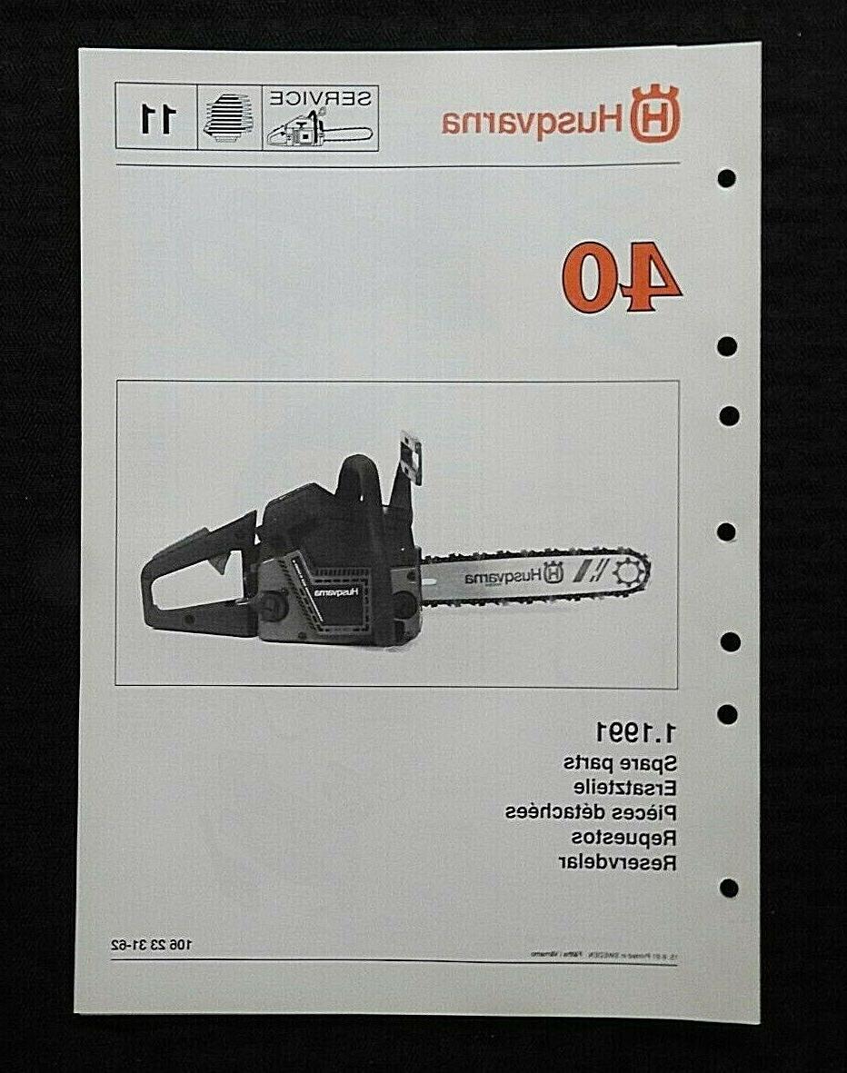 veritable modele 40 tronconneuse pieces list catalogue