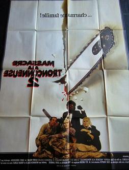 Massacre a la Tronconneuse 2 Affiche ORIGINALE 120x160cm POS