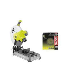 Pack RYOBI tron&ccedil;onneuse &agrave; m&eacute;taux &eacute;lectrique 2300W 355mm 