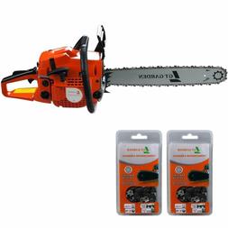 Tron&ccedil;onneuse thermique 58 cm3, 3.5 CV, guide 50 cm, 2 cha&icirc;